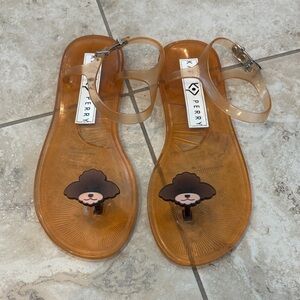 Katy Perry Collections Translucent Orange Sandals